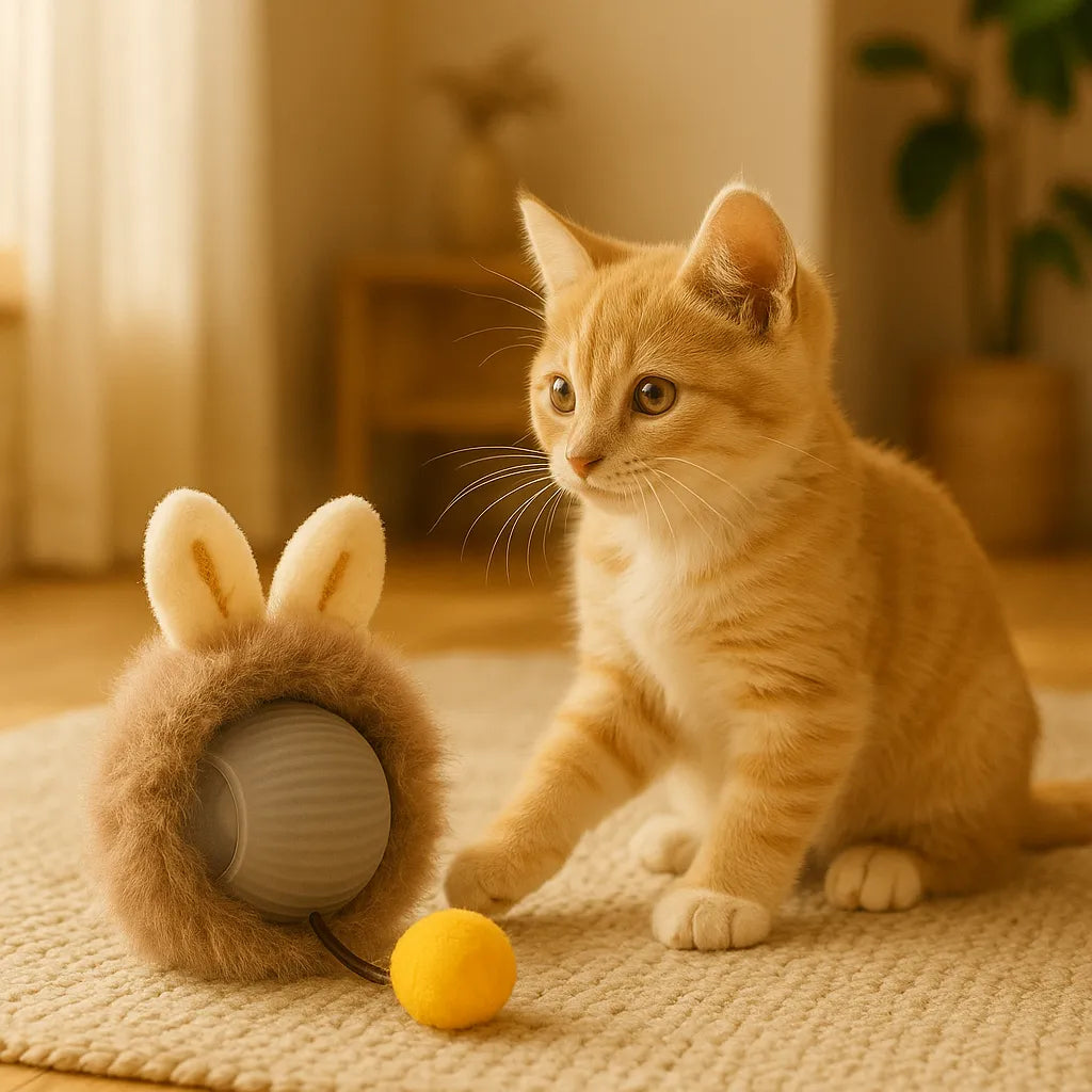 Interaktives Katzenspielzeug mit Bewegung | Für aktive, glückliche Stubentiger