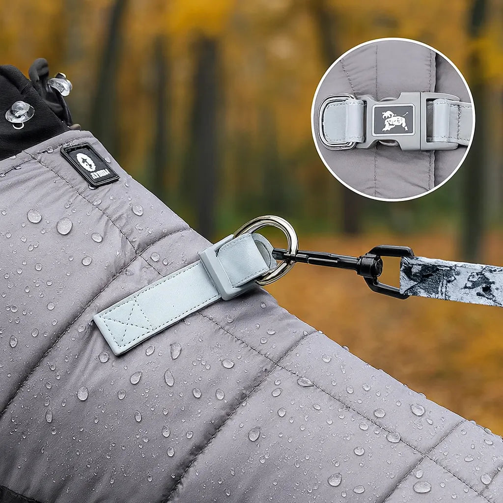 Winter Hundemantel mit Beinen & Kapuze – Wasserdicht, Winddicht, Reflektierend