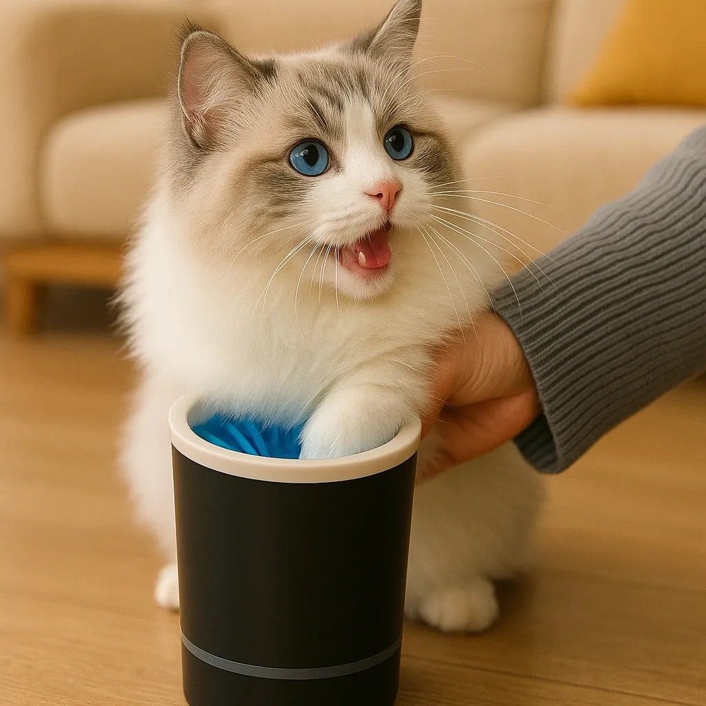 Elektrischer Pfotenreiniger für Hunde & Katzen | Saubere Pfoten leicht gemacht