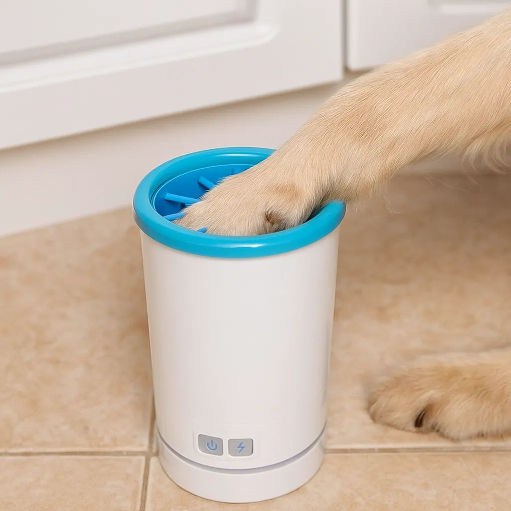 Elektrischer Pfotenreiniger für Hunde & Katzen | Saubere Pfoten leicht gemacht