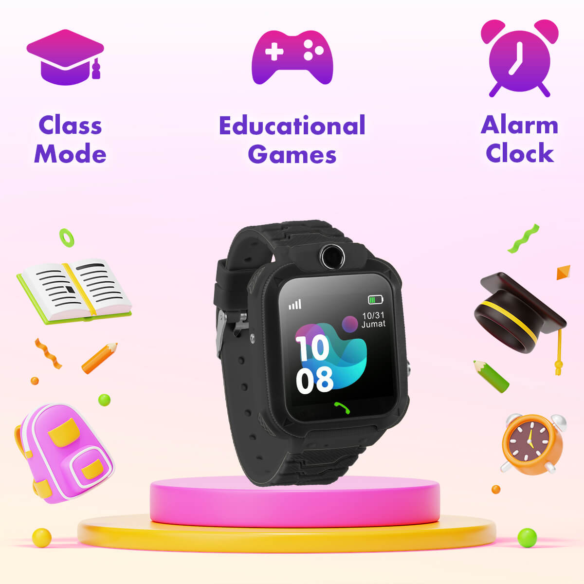 Kids Smart Pro Watch – Ideales Geschenk für Jungen im Alter von 4 bis 10