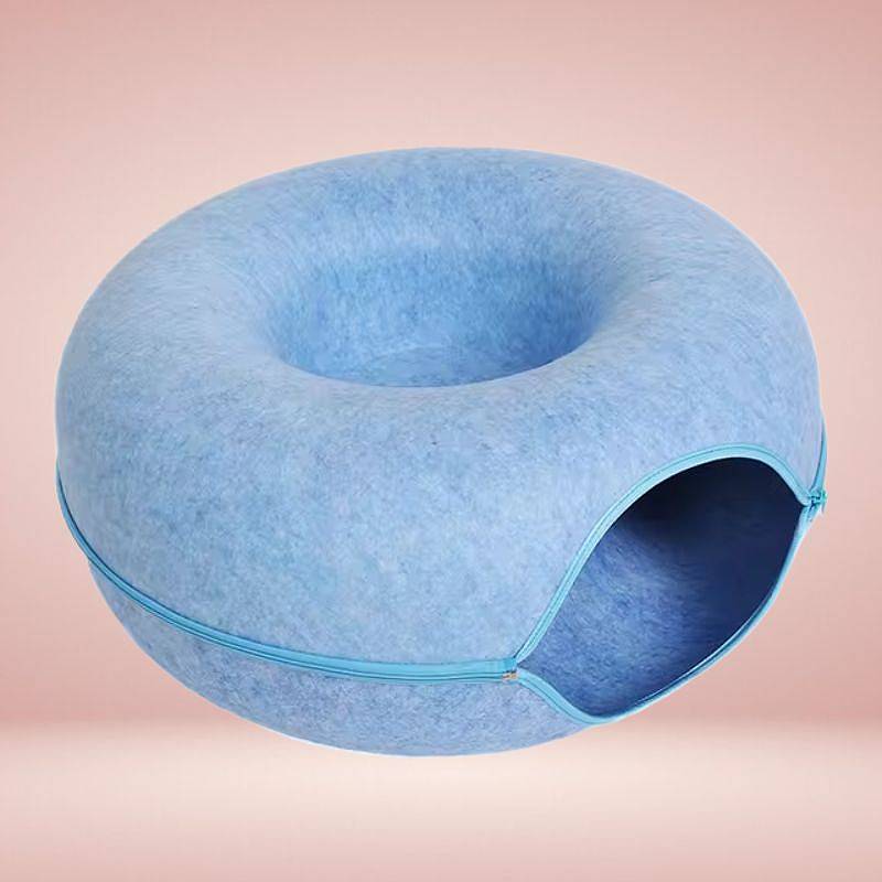 Interaktiv Donut-Katzentunnelbett