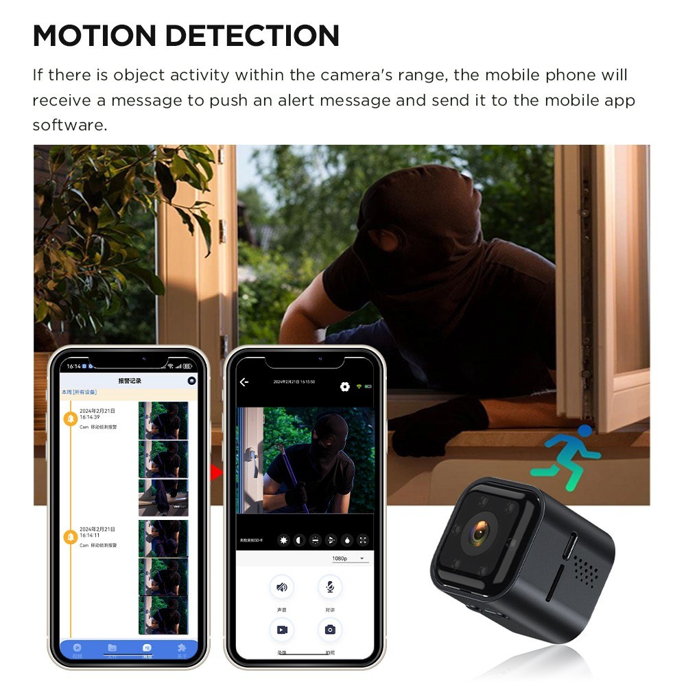 Kabellose 1080P Smart WiFi Kamera Monitor