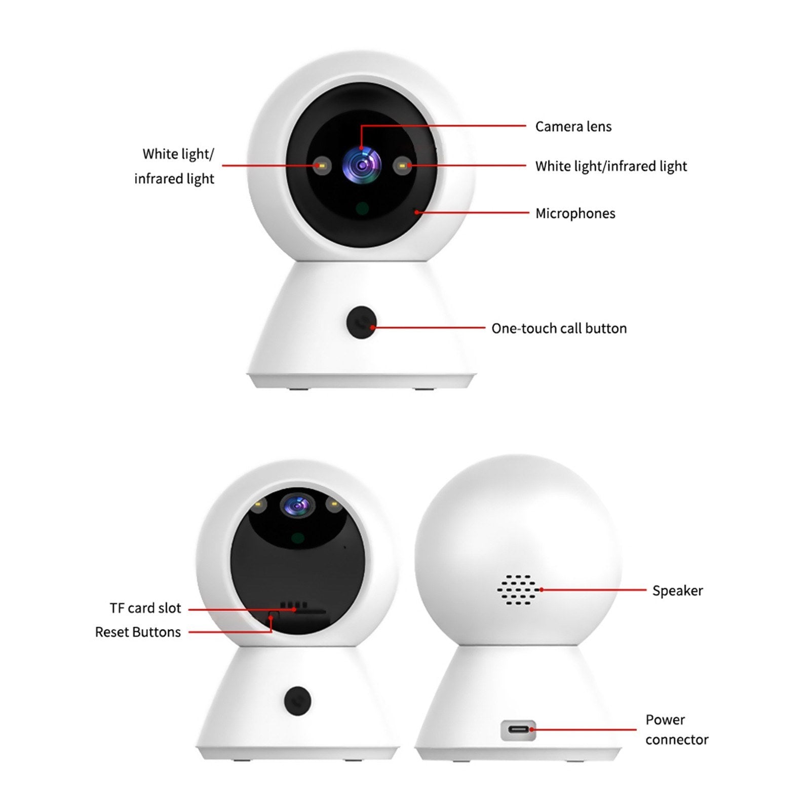 K11 1080P Dual-Band Innen Smart Wireless Sicherheitskamera mit WiFi Überwachung