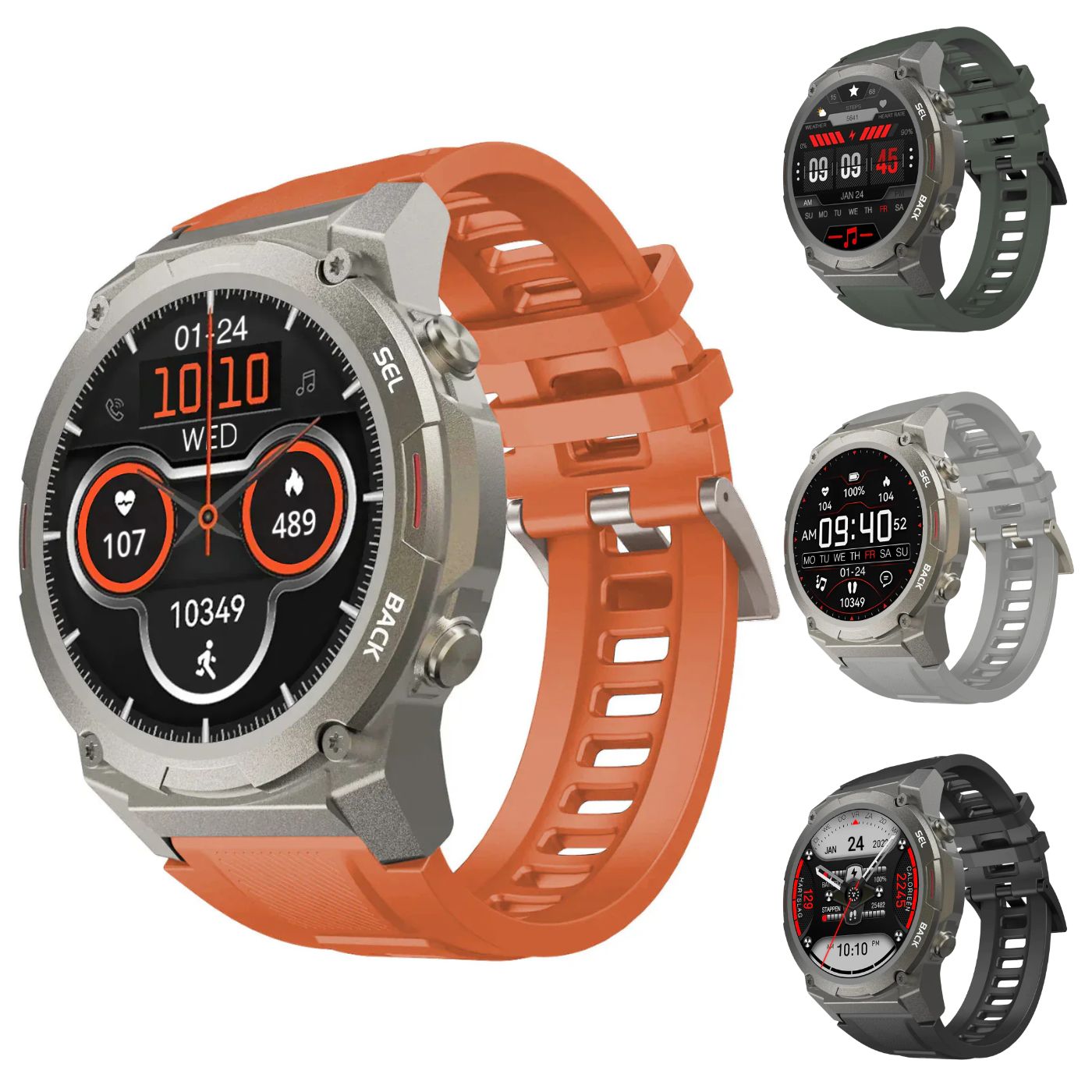 Robuste Smartwatch für Männer – Langlebige Outdoor-Uhr mit langer Batterielebensdauer & GPS-Tracking