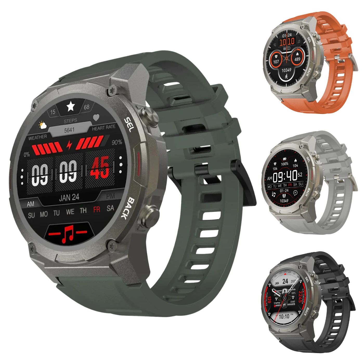 Robuste Smartwatch für Männer – Langlebige Outdoor-Uhr mit langer Batterielebensdauer & GPS-Tracking