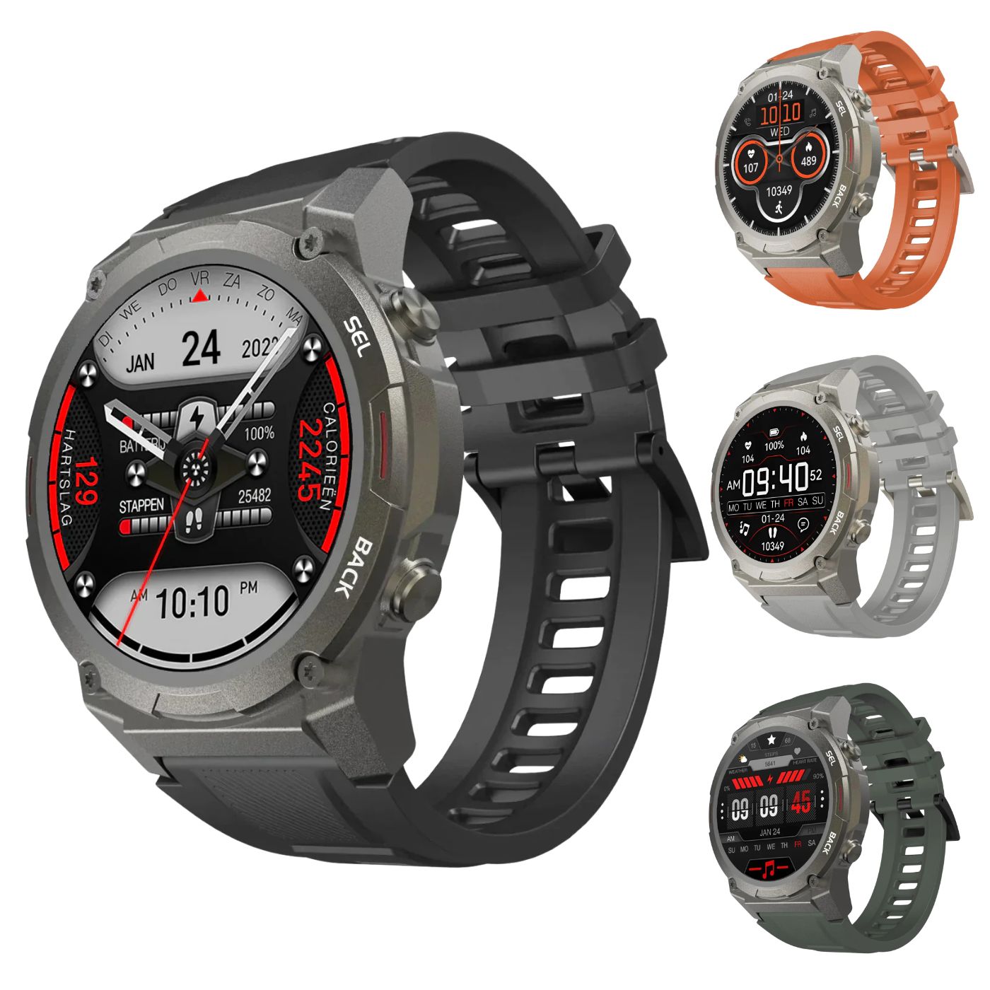Robuste Smartwatch für Männer – Langlebige Outdoor-Uhr mit langer Batterielebensdauer & GPS-Tracking