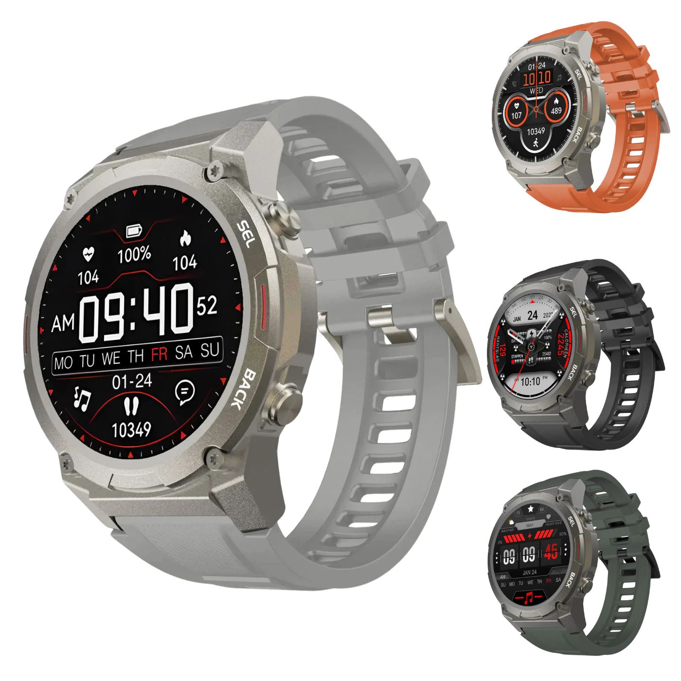 Robuste Smartwatch für Männer – Langlebige Outdoor-Uhr mit langer Batterielebensdauer & GPS-Tracking