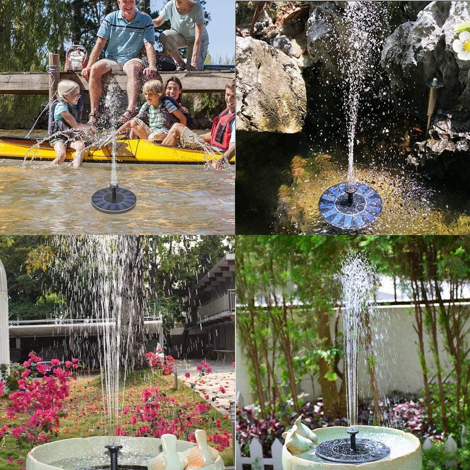 Umweltfreundlicher Solarbrunnen für Vögel und Gartenvergnügen