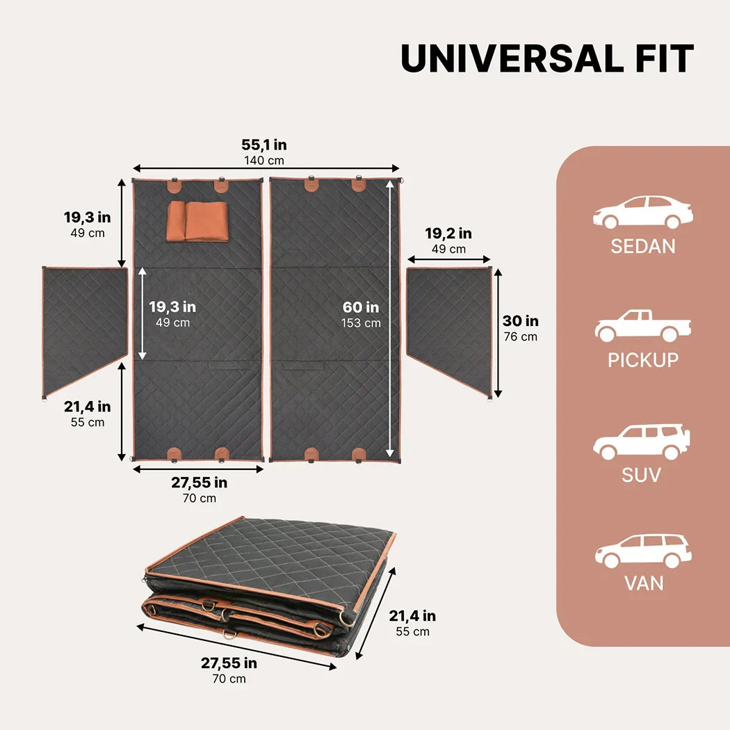 Wasserfeste Hundedecke Auto – Schutzdecke mit rutschfester Unterseite & waschbar für Haustiertransport