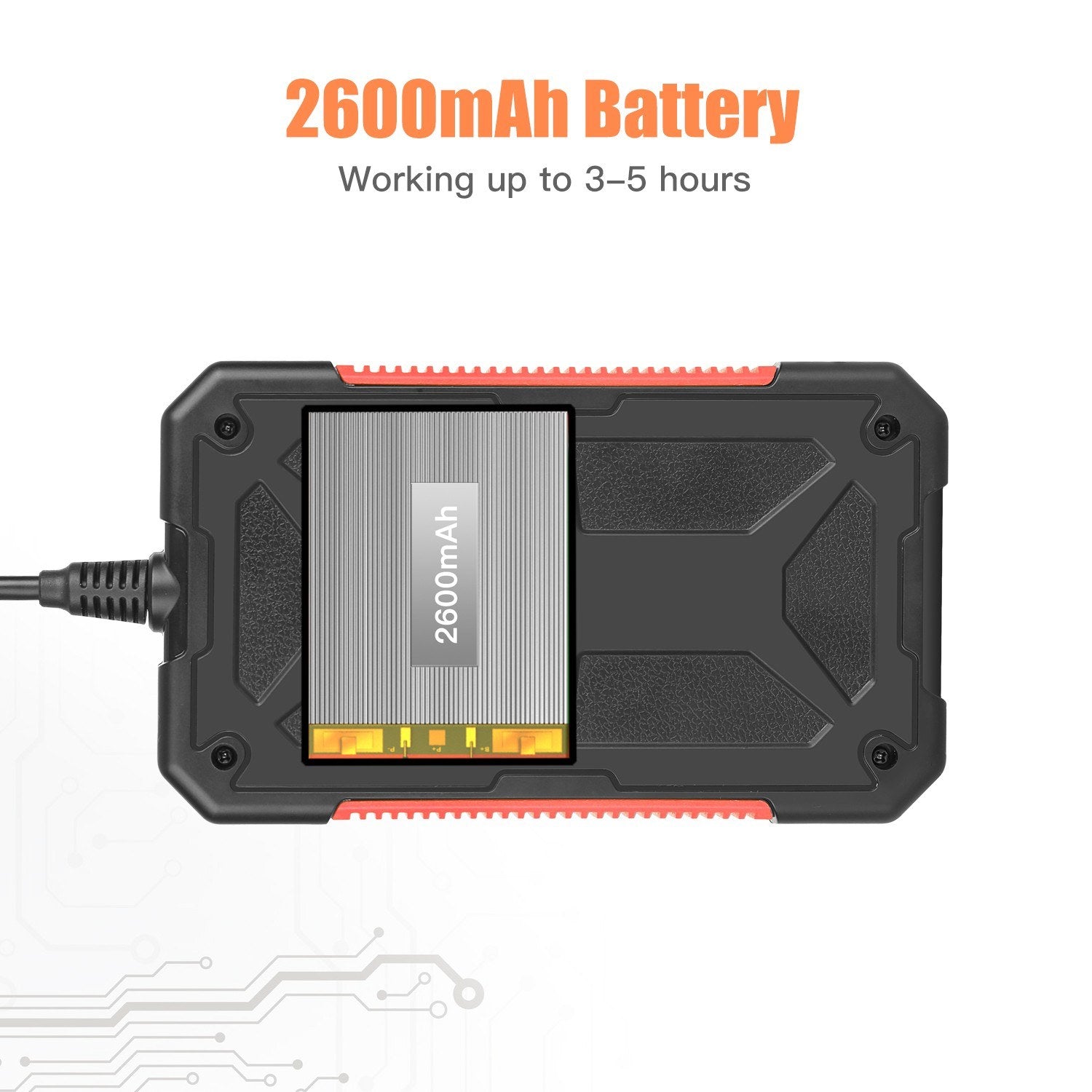1080P HD 4.3 Zoll LCD Handheld-Endoskop, IP67 wasserdicht, 8mm Kamera mit 8 LEDs (5M weichem Kabel)