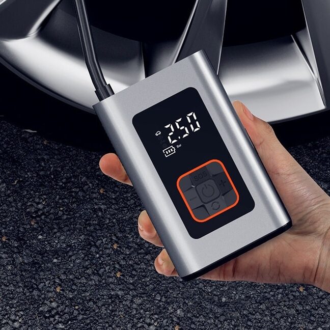 Intelligenter Tragbarer Elektrischer Reifeninflator, Digital, Auto & Fahrrad, Präzise & Wiederaufladbar