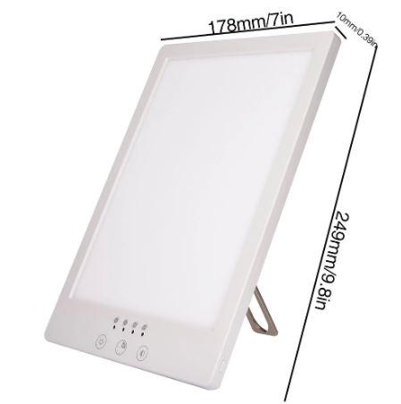 Tragbare Sonnenlichtlampe für Lichttherapie, SAD & Stimmung, 10 Helligkeitsstufen, USB