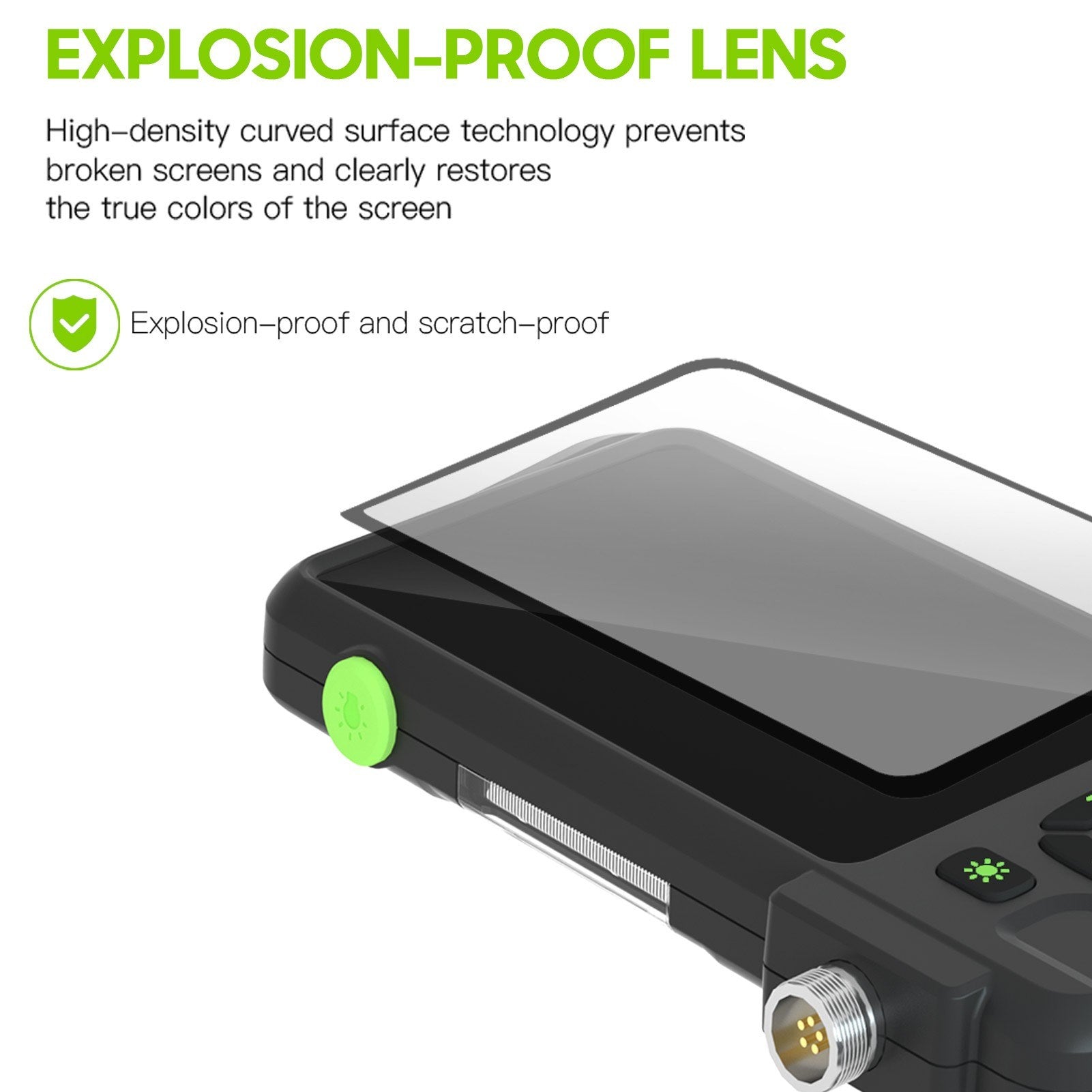 4,5-Zoll IPS Industrie-Endoskop, 1080P HD Borescope Kamera mit 6 LEDs, IP67 wasserdicht, TF-Kartensteckplatz