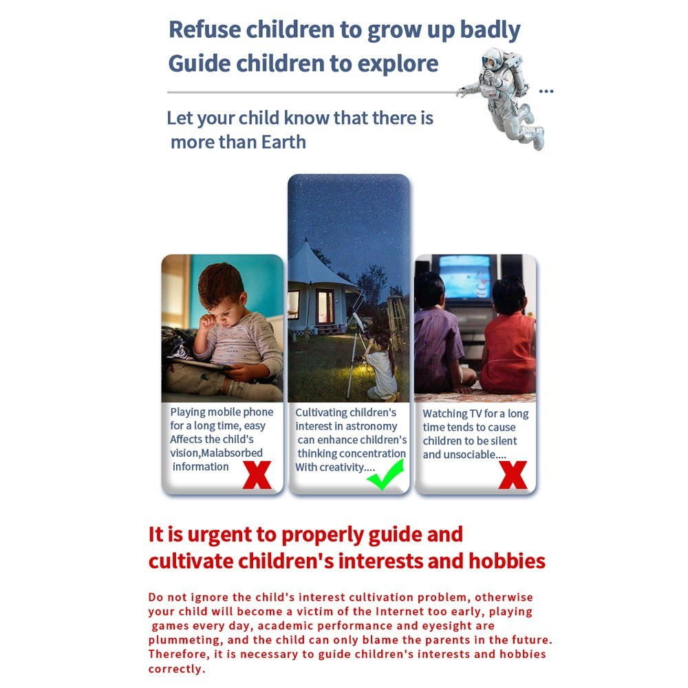 Professionelle 10-Zoll IPS-Display Astronomie Kamera Teleskop mit elektronischem Okular zur Planetarischen Beobachtung und Sternenhimmelbeobachtung