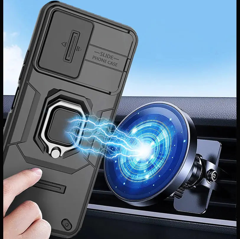 ArmorShield UltraMax-Hülle für OnePlus 12 – Militärgrad Schutz mit Ringgriff & Kickstand