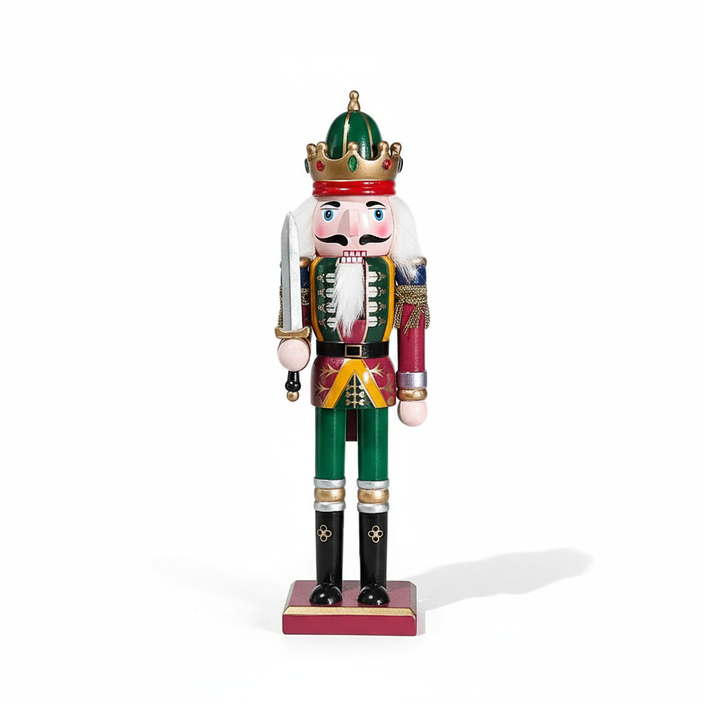 Nussknackerfigur | Klassische Weihnachtsdekoration aus Harz