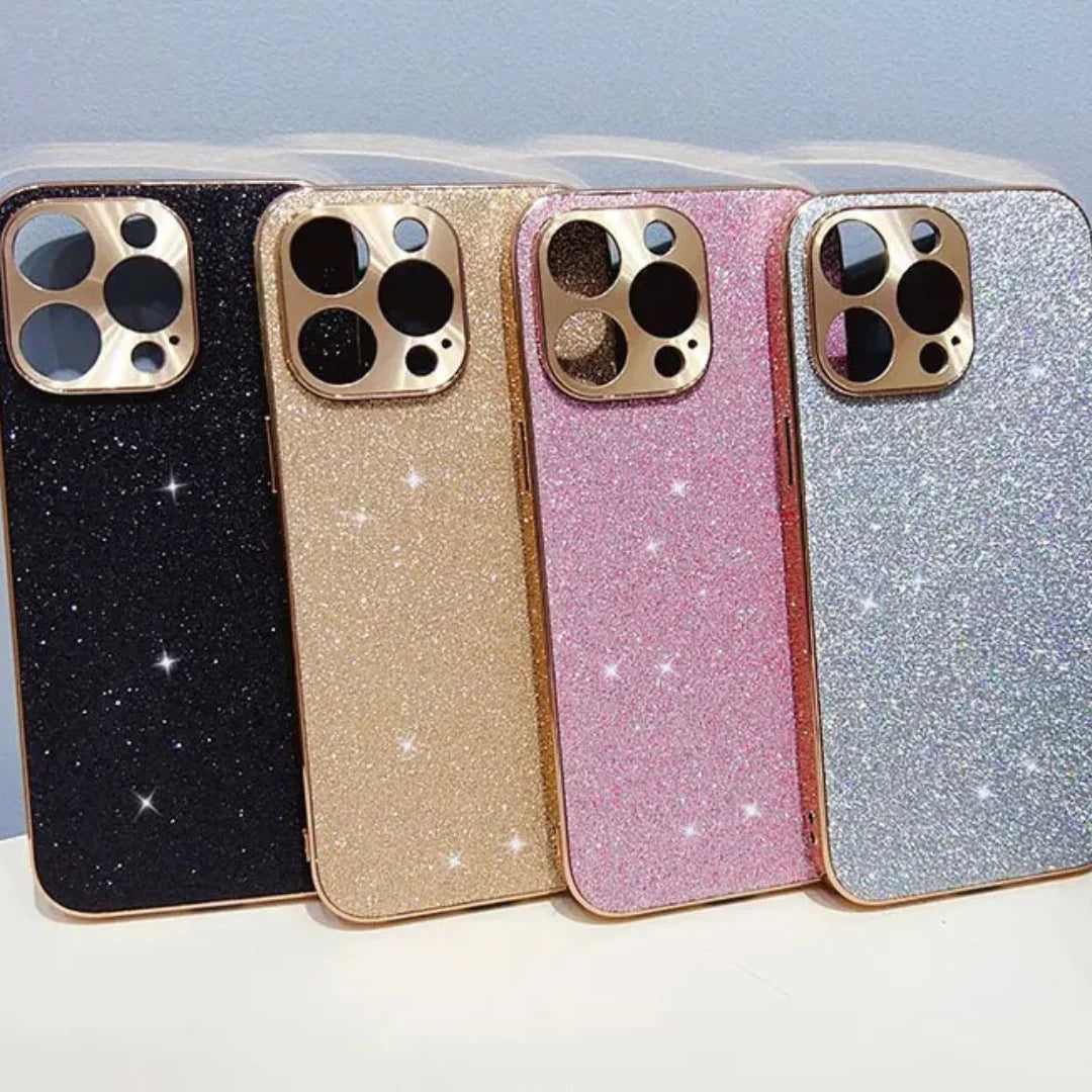 Leder Premium MagSafe Apple iPhone Hülle mit galvanisiertem Rahmen | Goldener Rahmen Case, Kameraschutz - Schutzhülle für iPhone 15, 14 Pro Max Plus