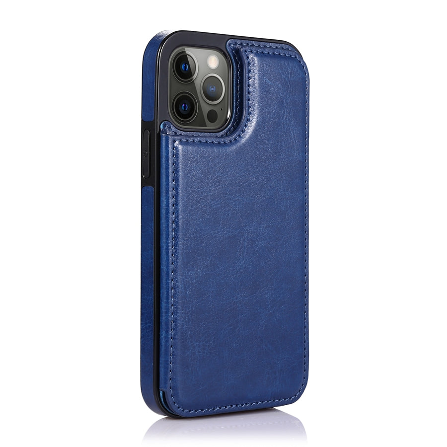 Hochwertige Leder-Brieftaschenhülle für das Apple iPhone | Flip-Cover-Kartenhalter mit Geldbörsen- und Portmoneefunktion