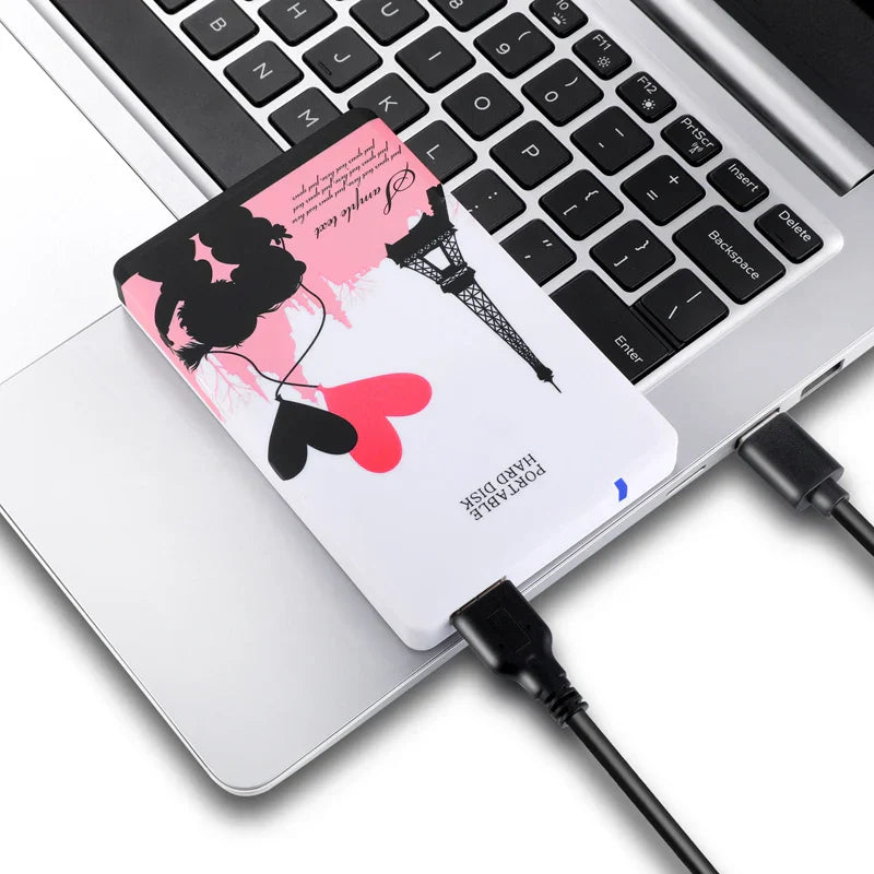 Schnelle Externe Festplatte USB3.0 | Tragbarer Speicher Kompatibel für Desktop & Laptop - Louise