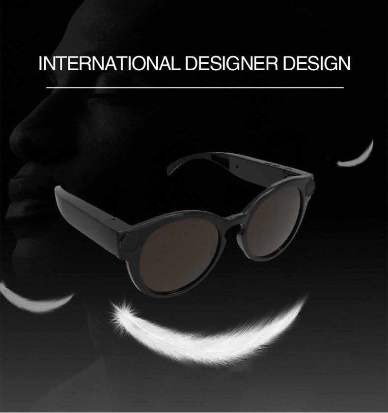 Wasserabweisende Full-HD Kamerabrille – Smarte Sonnenbrille mit 12MP Foto, USB-Aufladung und UV-Schutz für Sport & Outdoor