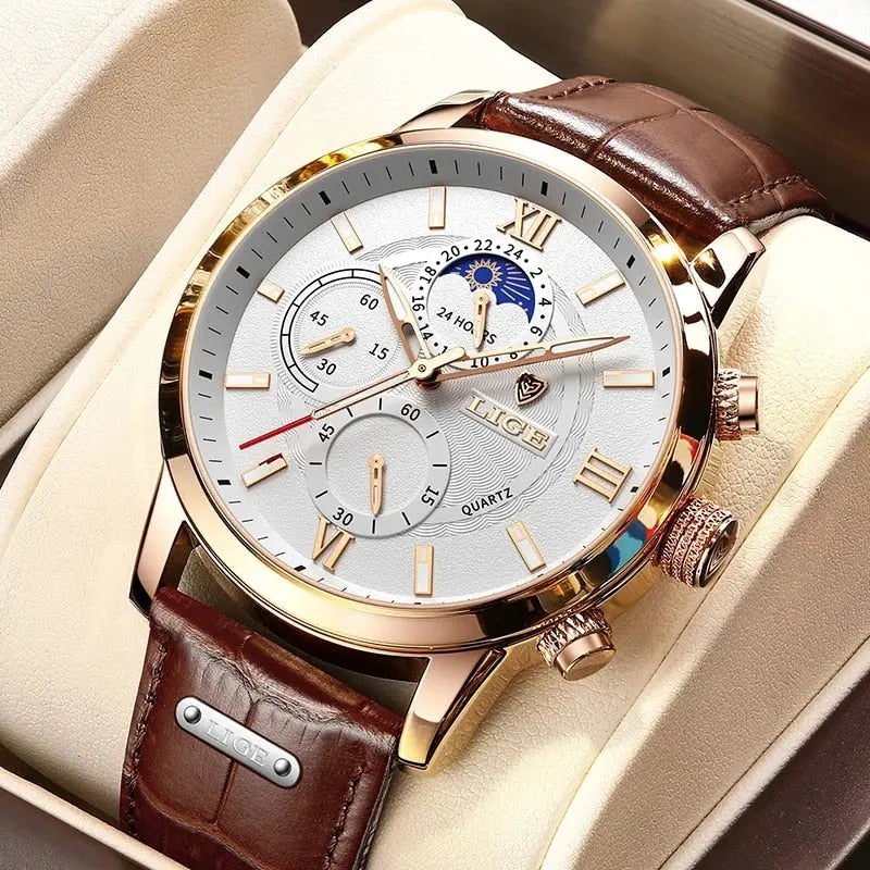 TitanMark Elite Luxus Herren Uhr - Stilvolles Zeitmessgerät für legere und formelle Anlässe