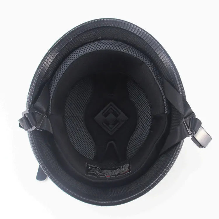 Motorrad-Halbhelm mit Schutzbrille