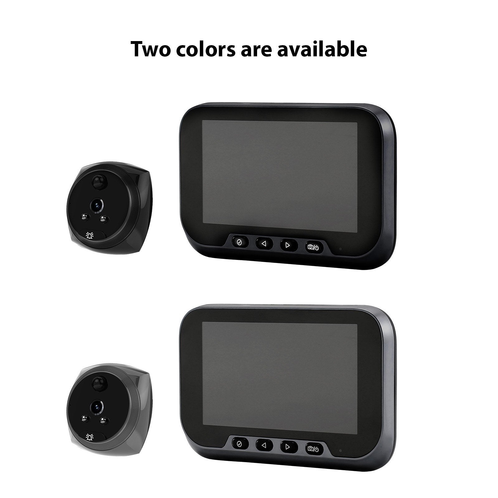 2MP Smart Türspion Kamera Türglocke mit 4,5-Zoll LCD für Wohnungssicherheit