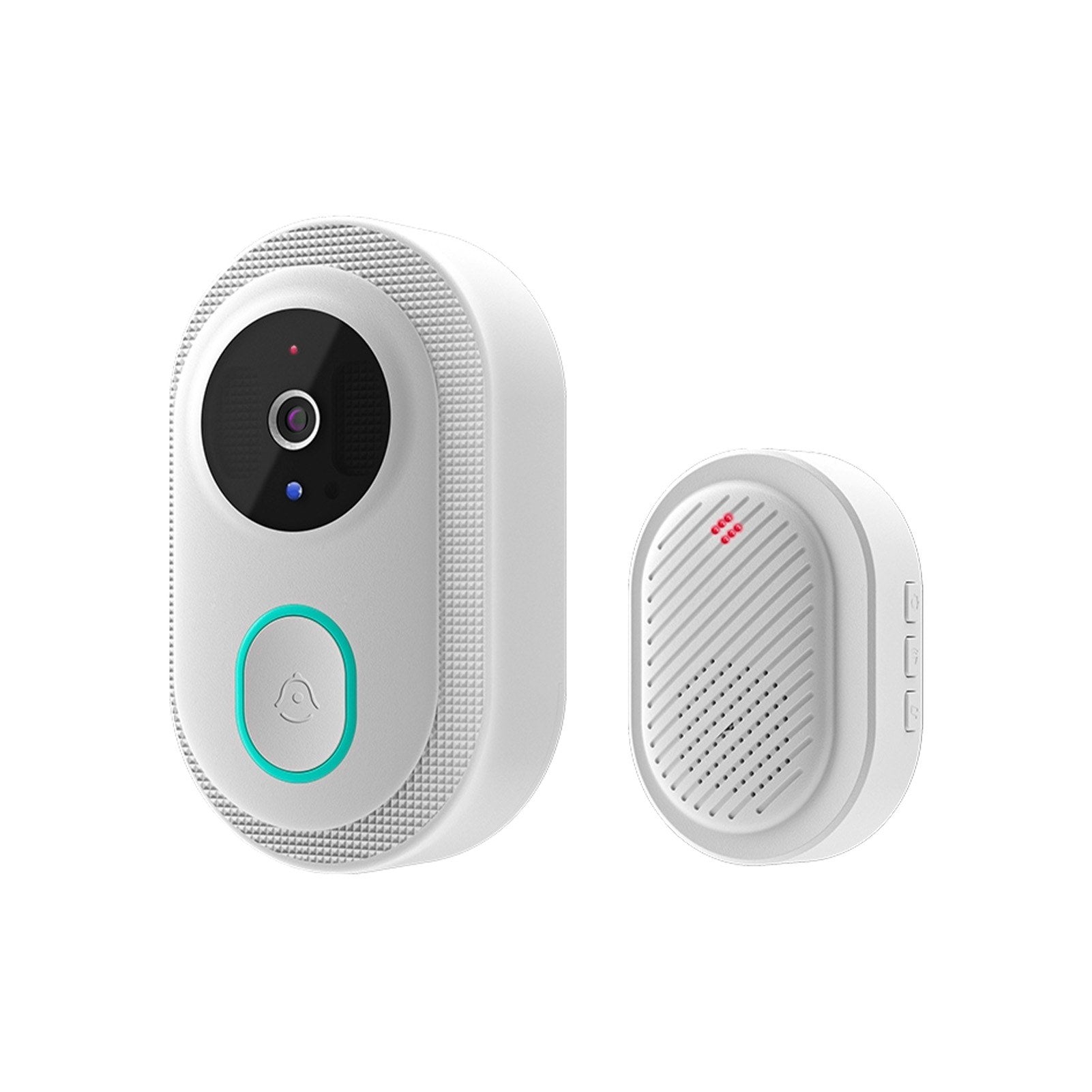 Kabellose Smart Türkamera mit Infrarot-Nachtsicht, Gegensprechfunktion, wiederaufladbarem Akku & großer Reichweite für Zuhause oder Büro