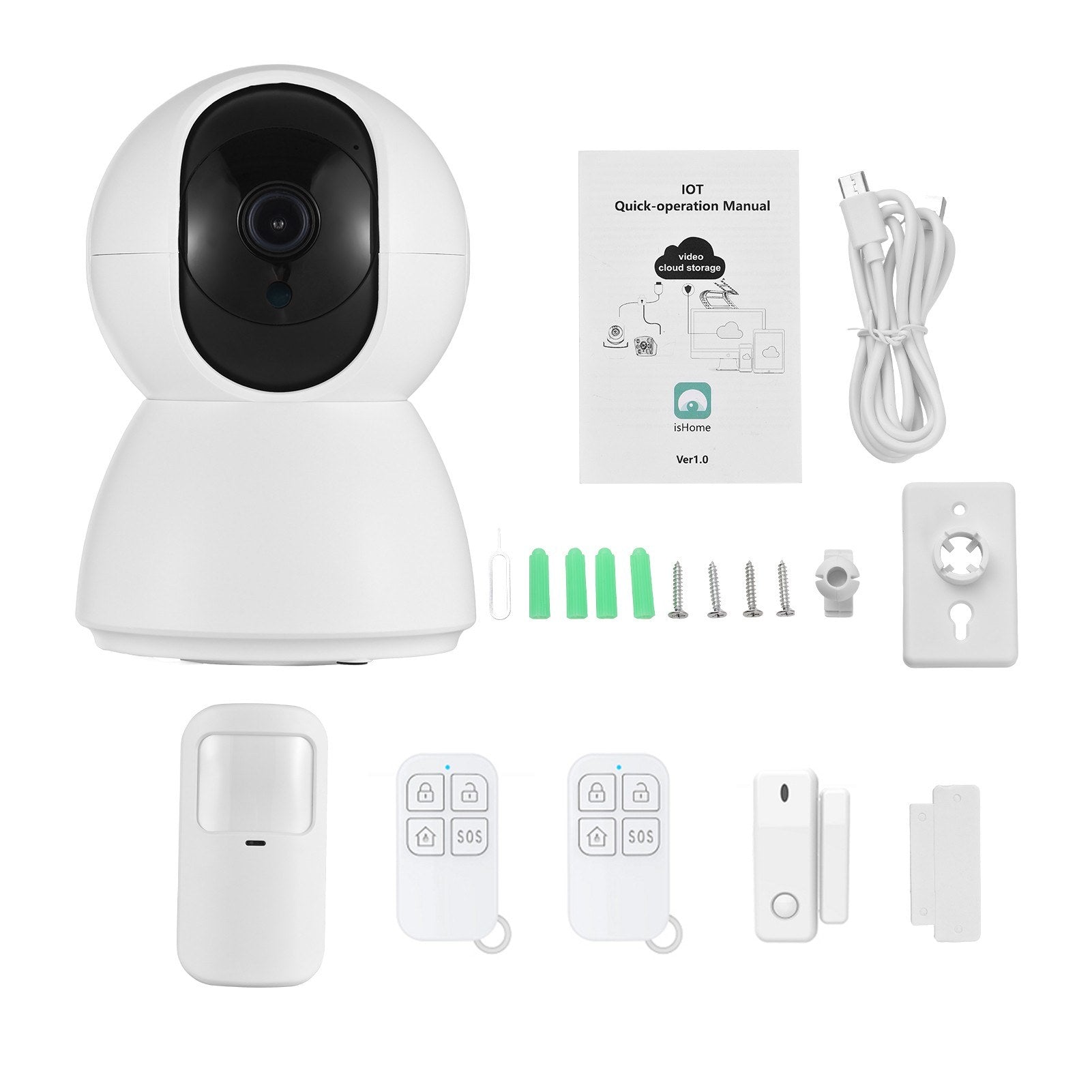3MP Smart Innen-WiFi-Sicherheitskamera mit Nachtsicht, 2-Wege-Audio, Fernbedienung und Bewegungserkennung für die Überwachung von Zuhause und Haustieren