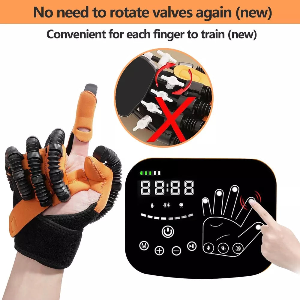 Tragbare Rehabilitationsrobot-Handschuhe Schlaganfall Hemiplegie Zerebraler Infarkt Trainingsgerät Fingertrainer Handfunktionswiederherstellung