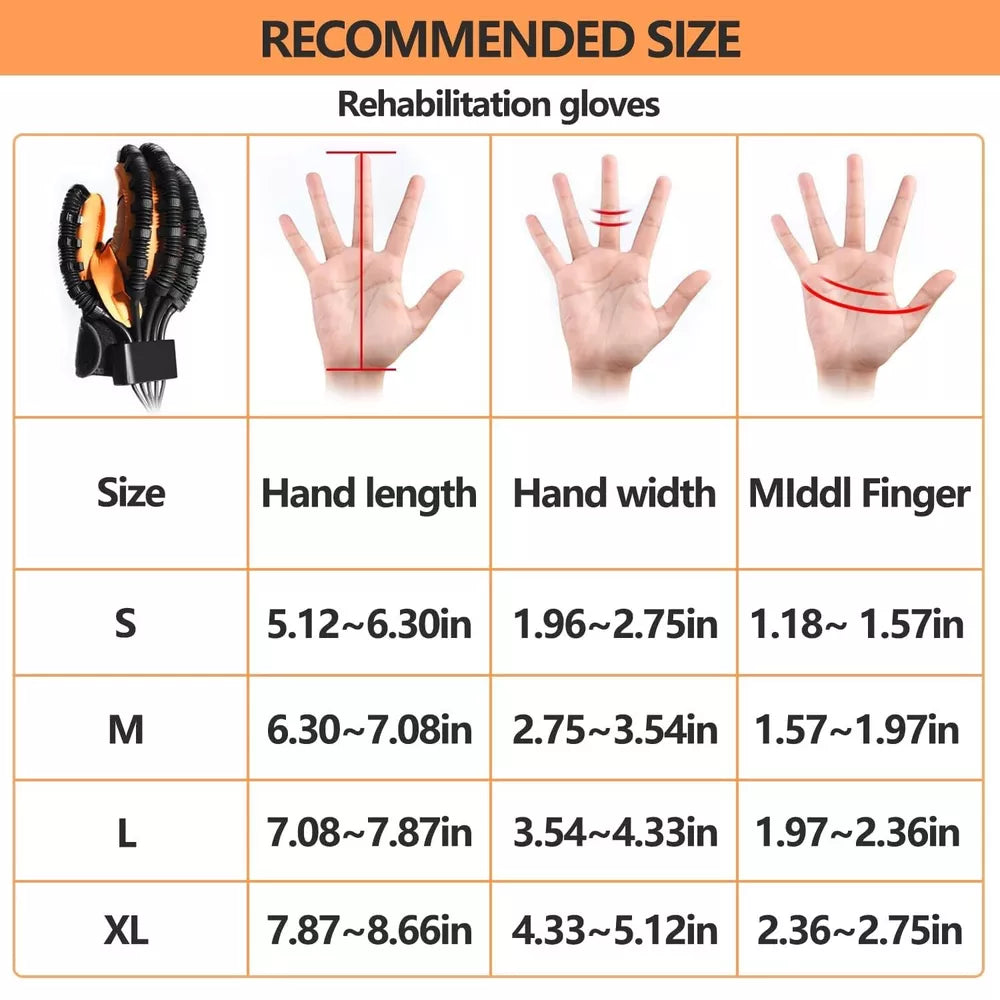 Tragbare Rehabilitationsrobot-Handschuhe Schlaganfall Hemiplegie Zerebraler Infarkt Trainingsgerät Fingertrainer Handfunktionswiederherstellung