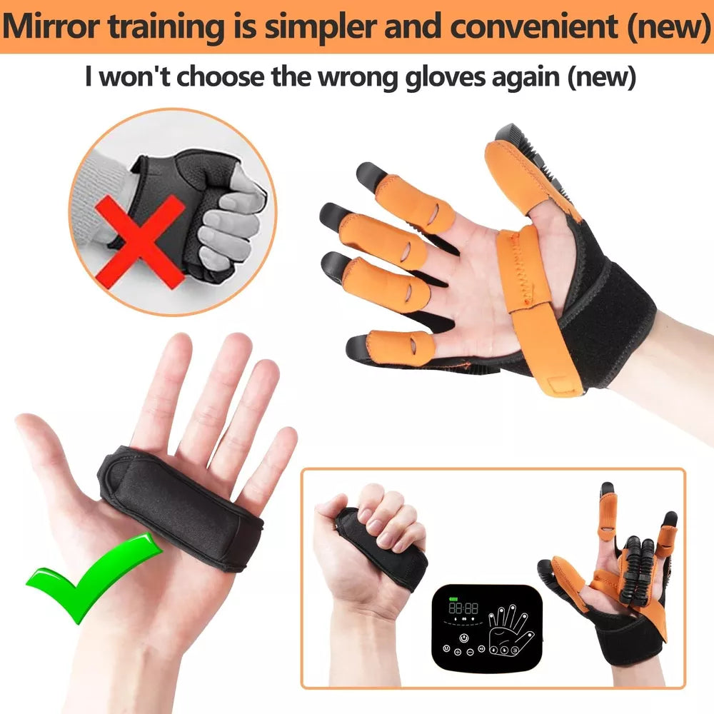 Tragbare Rehabilitationsrobot-Handschuhe Schlaganfall Hemiplegie Zerebraler Infarkt Trainingsgerät Fingertrainer Handfunktionswiederherstellung