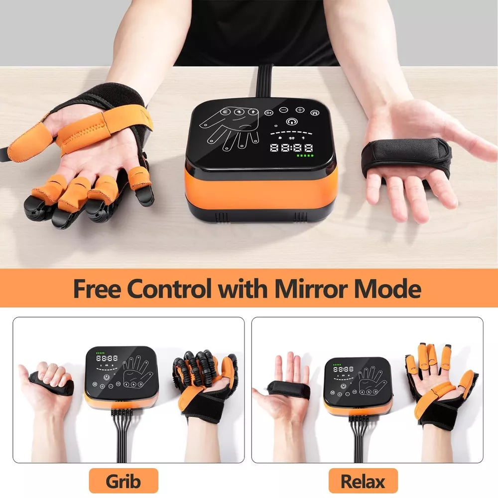 Tragbare Rehabilitationsrobot-Handschuhe Schlaganfall Hemiplegie Zerebraler Infarkt Trainingsgerät Fingertrainer Handfunktionswiederherstellung