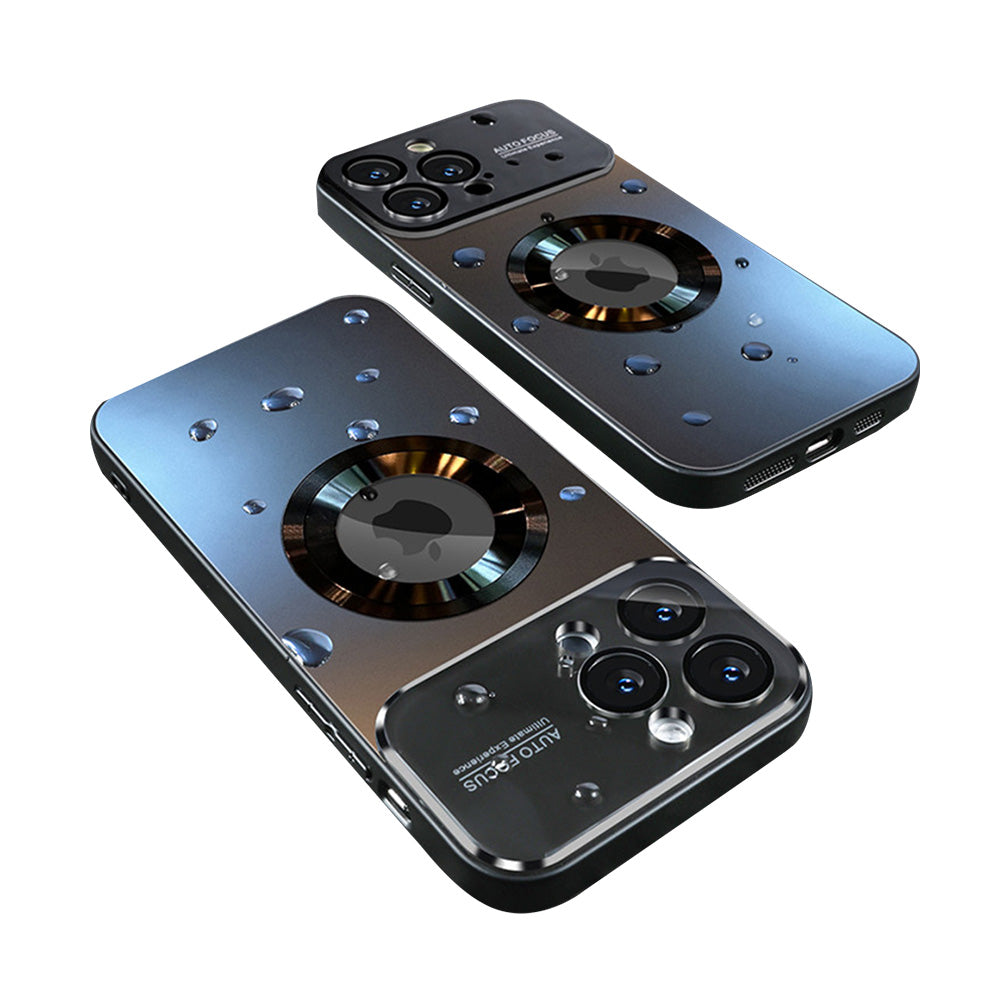 Luxus Matte Magnetische iPhone-Hülle mit Glaslinsen-Kameraschutz | Stoßfeste Tasche & MagSafe Case | Panzer-Schutzhülle für Apple iPhone 15/14/13 Pro Max Plus | Handyhülle in limitierter Auflage