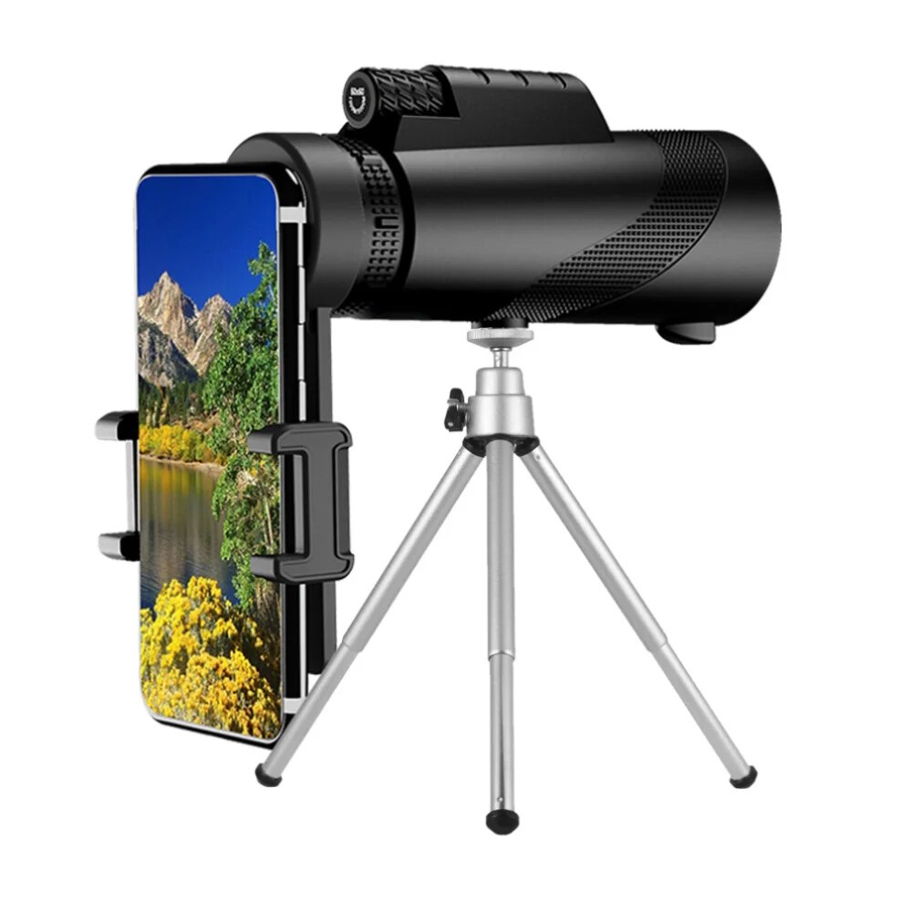 Hochwertiges tragbares Zoom HD 5000m Teleskop, klappbar, für Langstrecken | Professionelles Mini-Teleskop, leistungsstark: Jagd, Sport, Outdoor, Camping, Reisen | Smartphone, iPhone, Samsung & Android