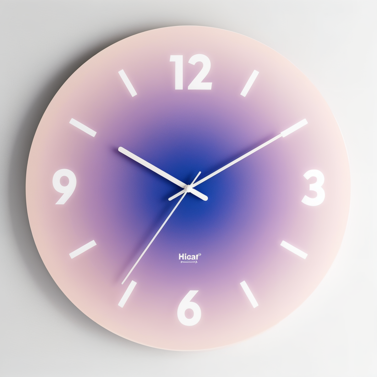 Vibrante Wanduhr Modern mit Leisem Quarzuhrwerk – Runde Glas Uhr in Bunt, 30cm und 35cm