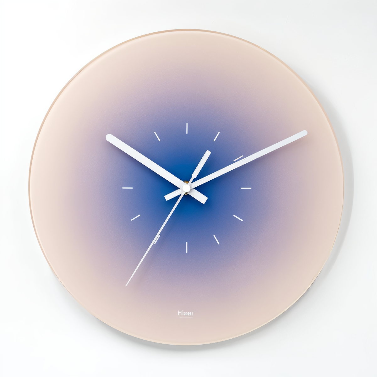 Vibrante Wanduhr Modern mit Leisem Quarzuhrwerk – Runde Glas Uhr in Bunt, 30cm und 35cm