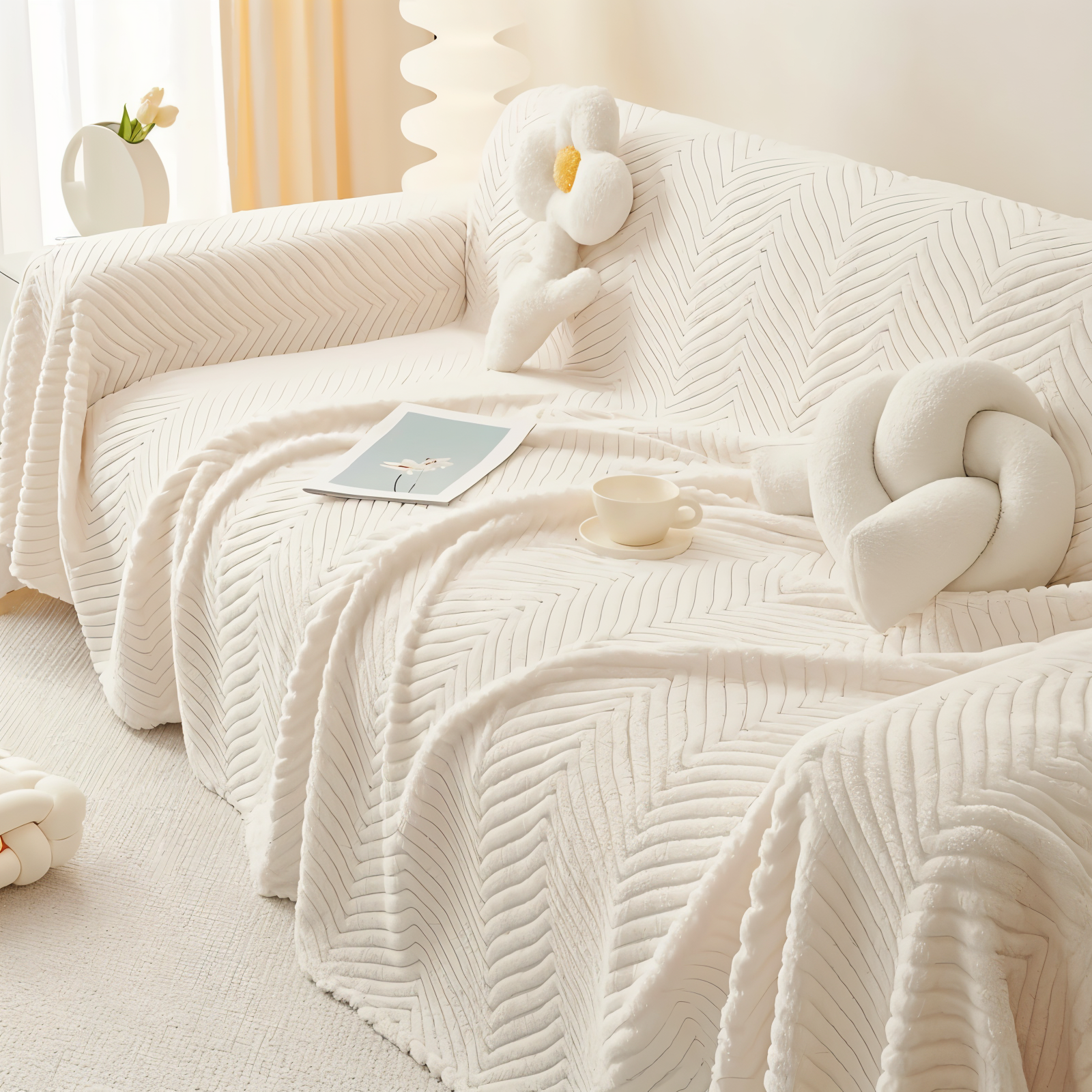 LuxuraWrap | Rutschfester Sofabezug für Haustiere