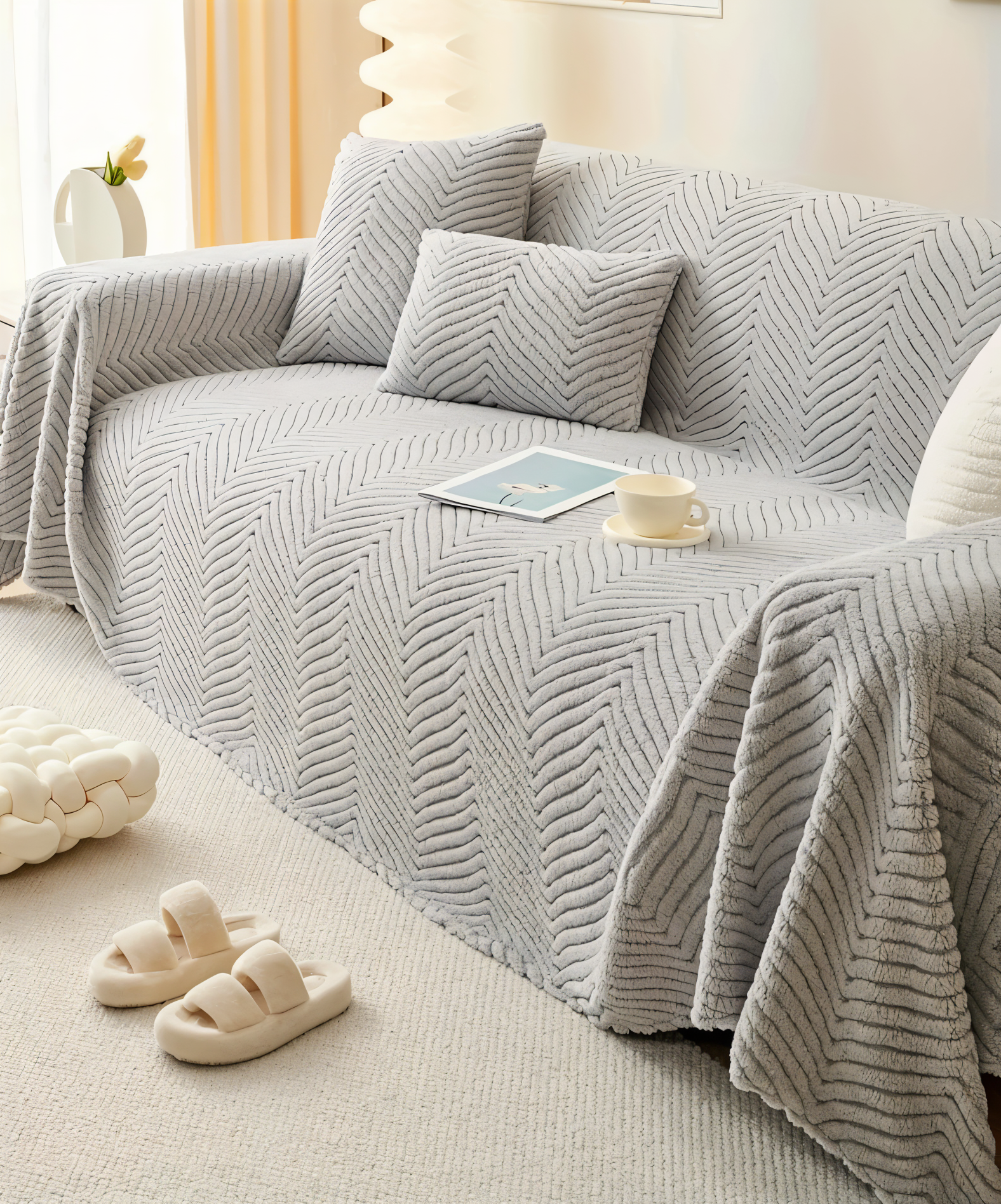 LuxuraWrap | Rutschfester Sofabezug für Haustiere