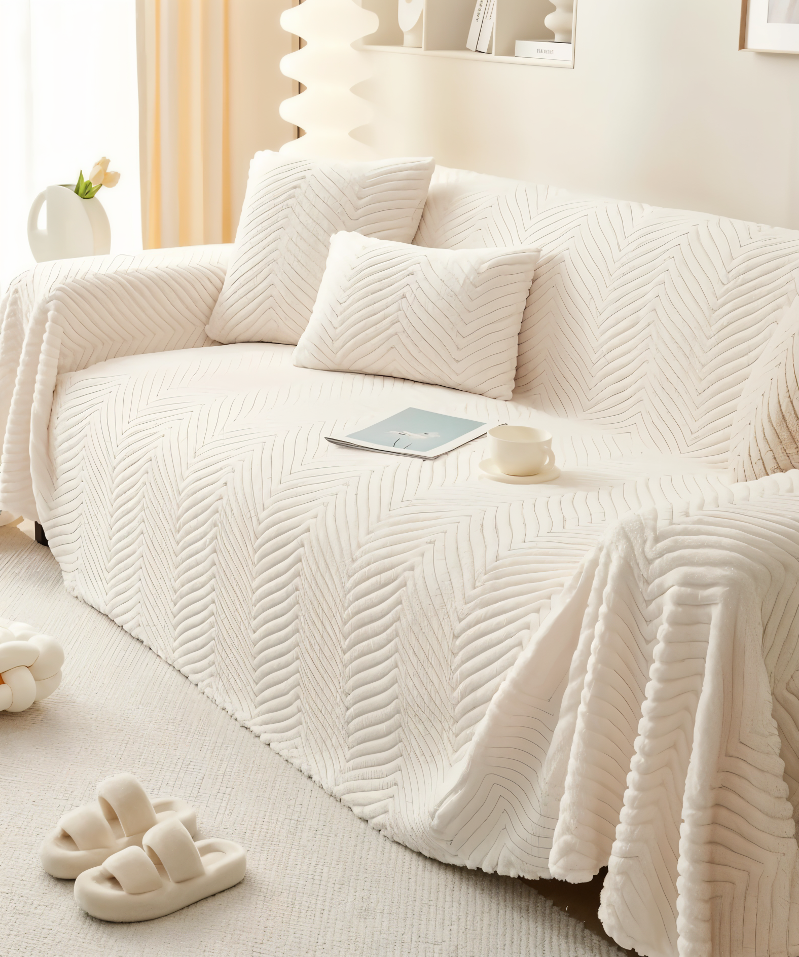 LuxuraWrap | Rutschfester Sofabezug für Haustiere