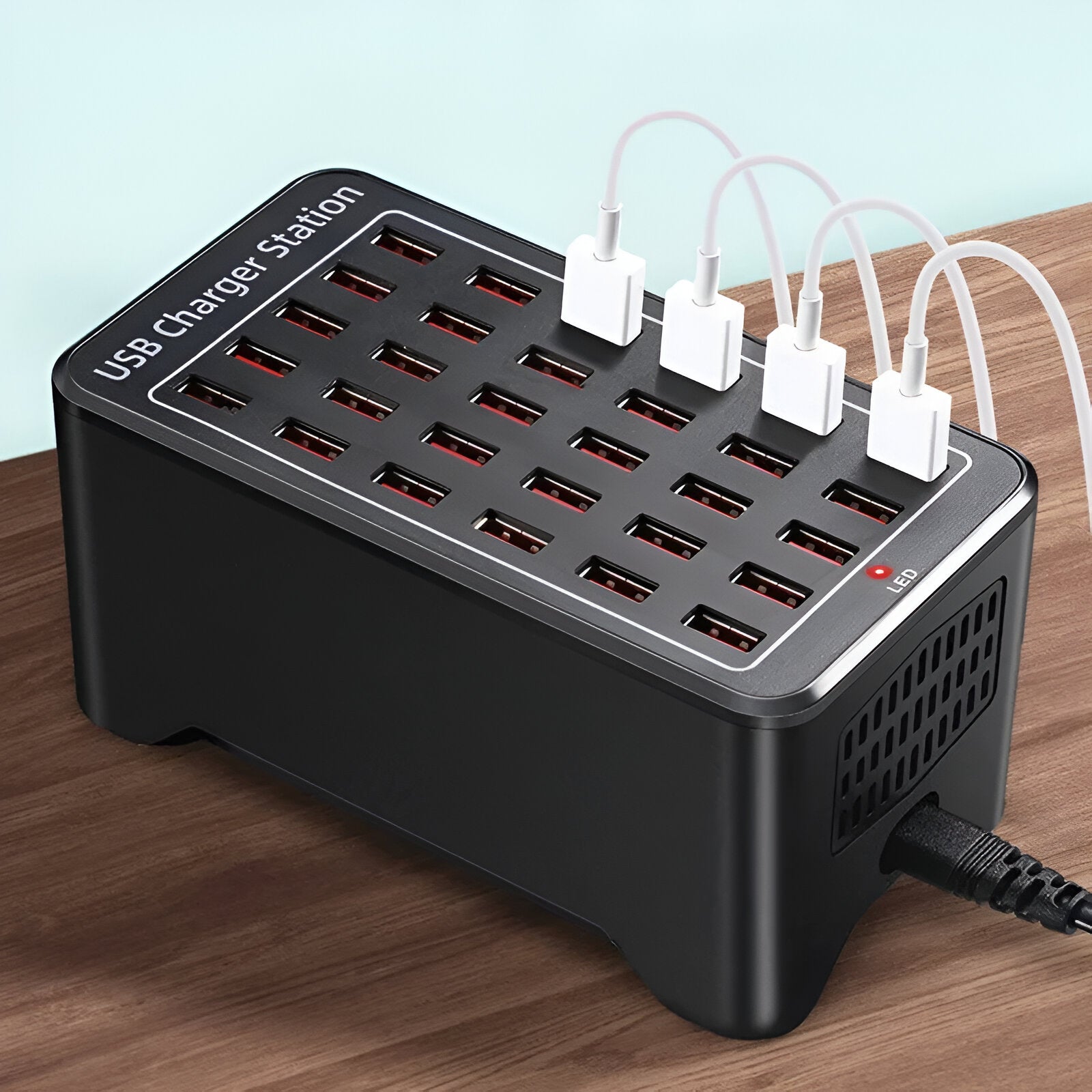 PowerPort Pro – Universelle Multi-USB-Ladestation mit 30 Anschlüssen (150W Ausgang)