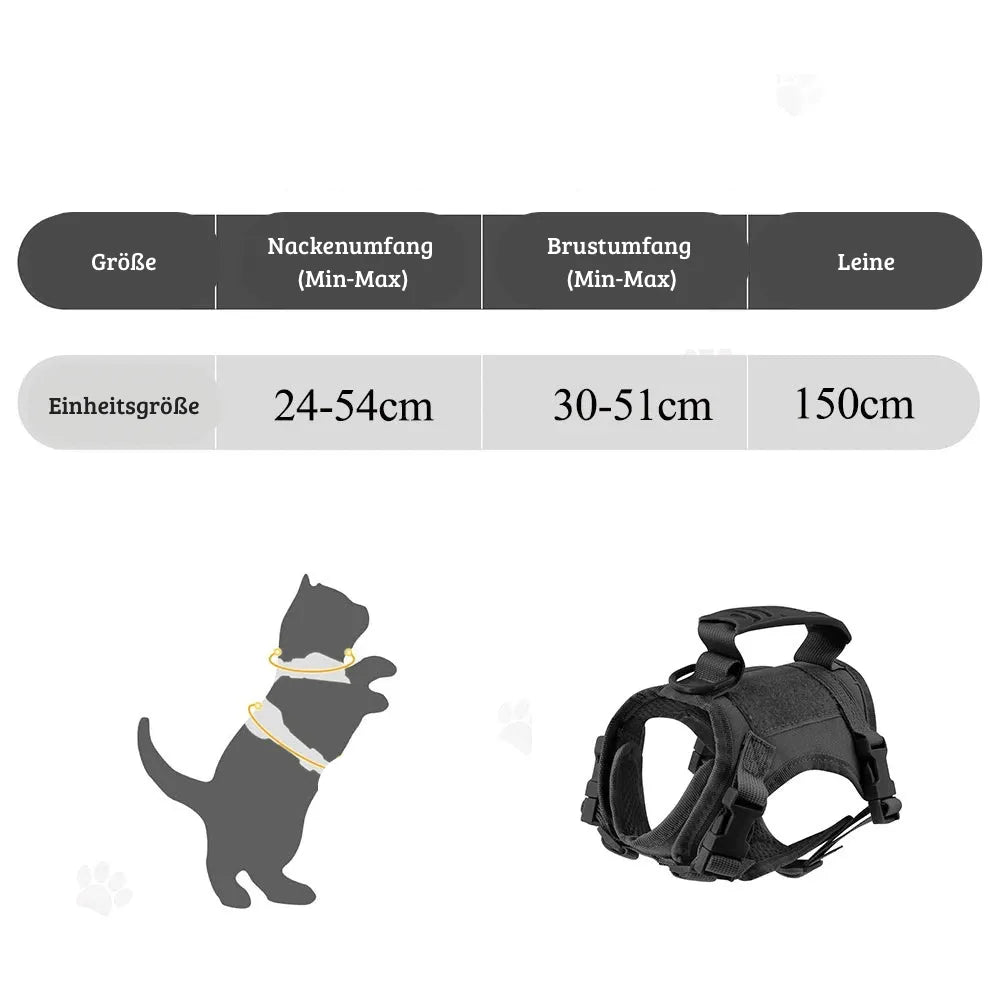 Katzengeschirr mit Leine | Ausbruchsicher, gepolstert & verstellbar