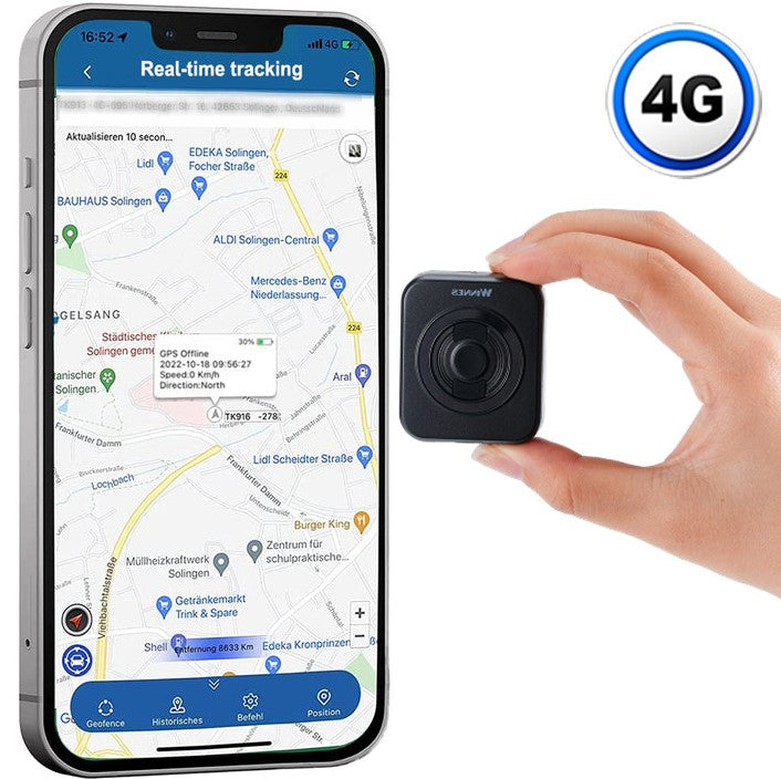 4G GPS Tracker mit SOS-Funktion und Echtzeit-Überwachung
