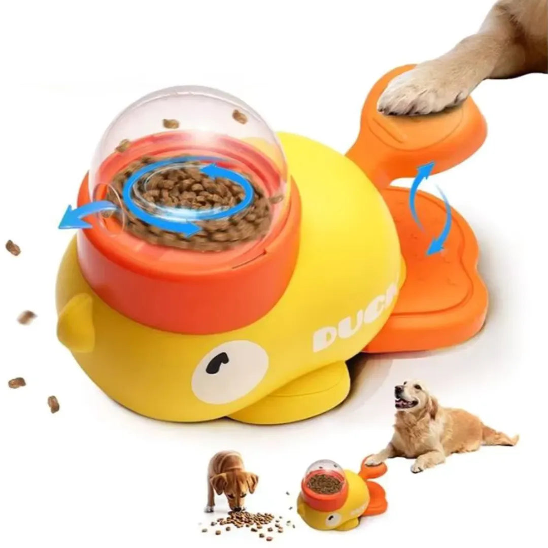 Interaktives Hundespielzeug mit Futterspender gegen Langeweile und Schlingen beim Fressen