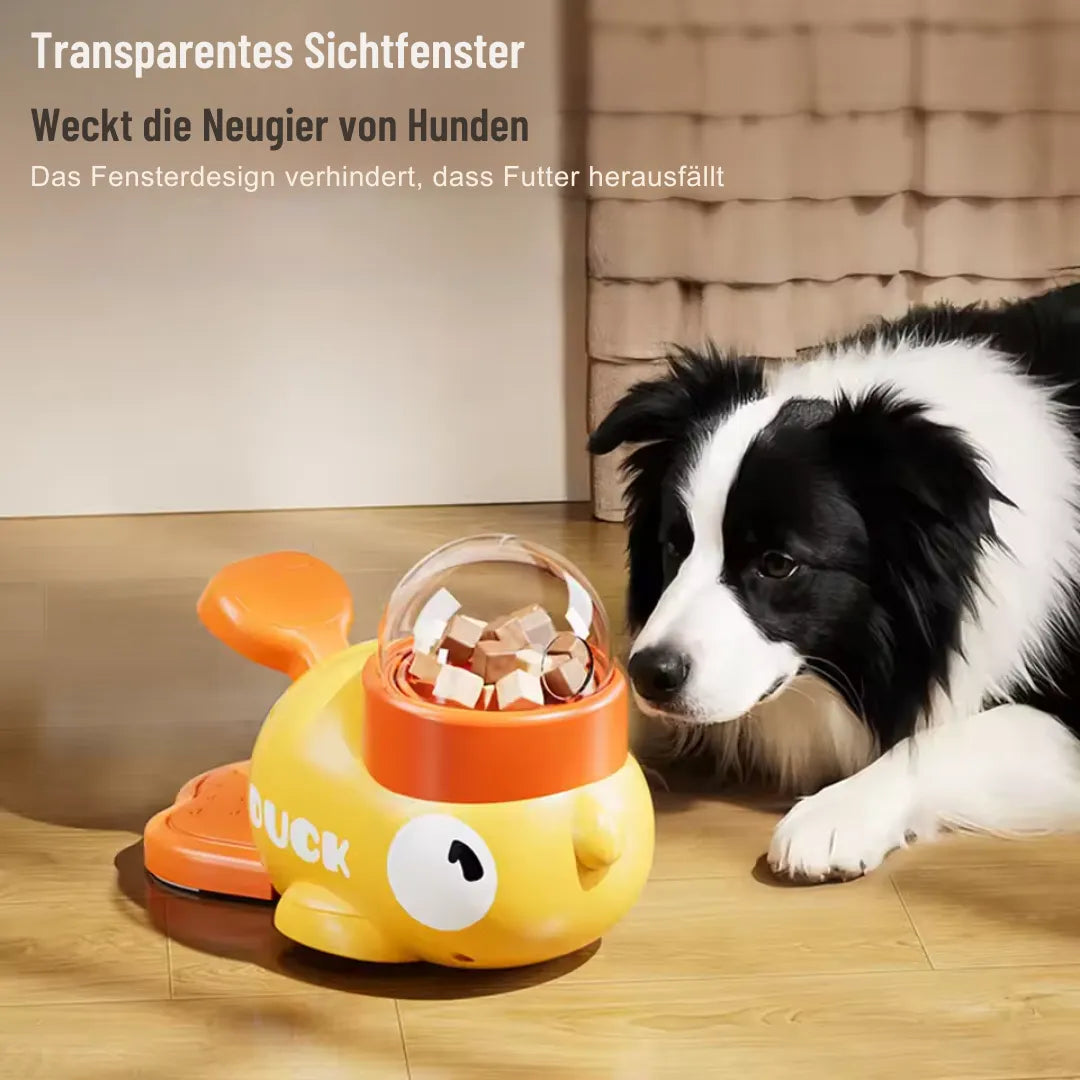 Interaktives Hundespielzeug mit Futterspender gegen Langeweile und Schlingen beim Fressen