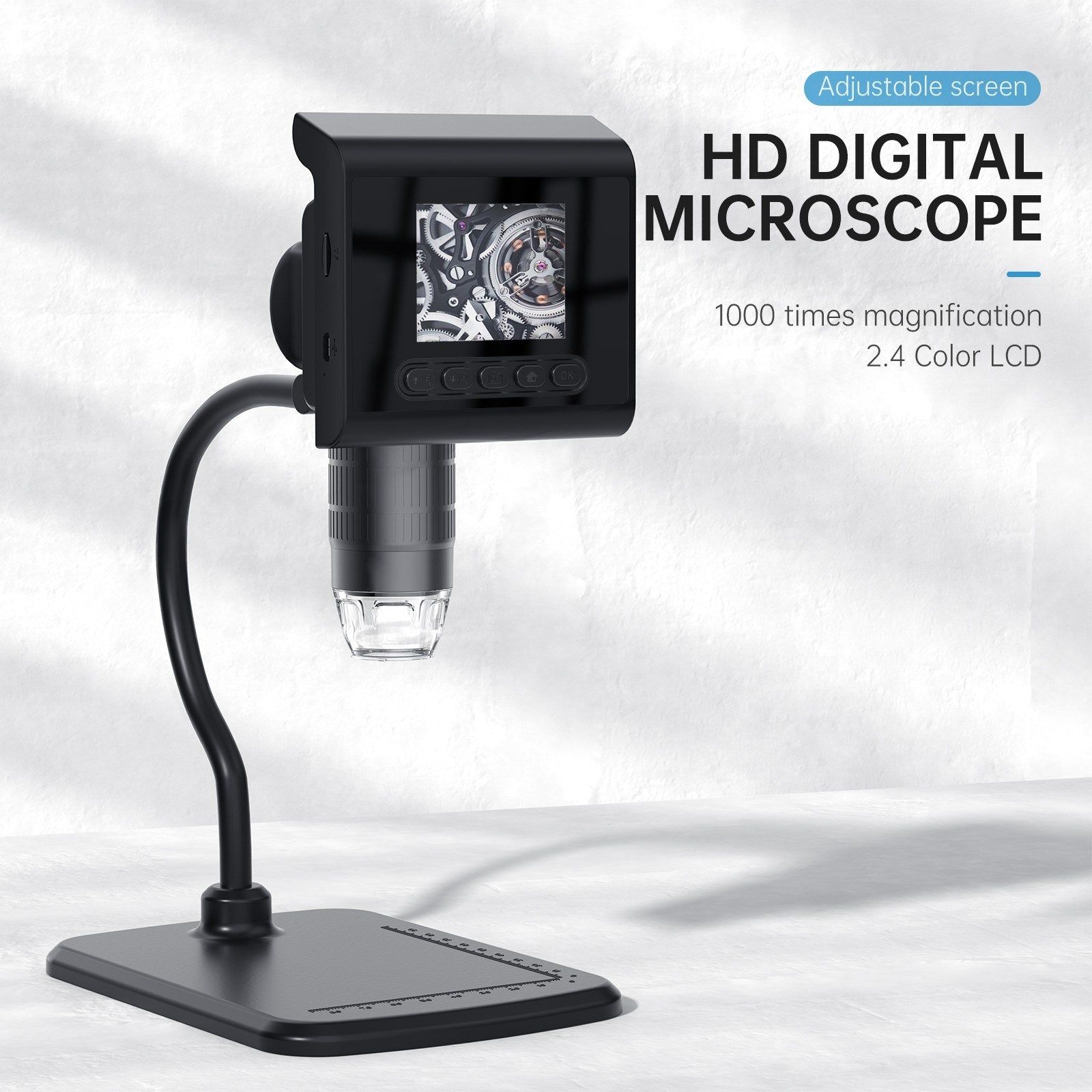 1080P 1000X Digitale Mikroskop Kamera mit 2,4 Zoll LCD Display