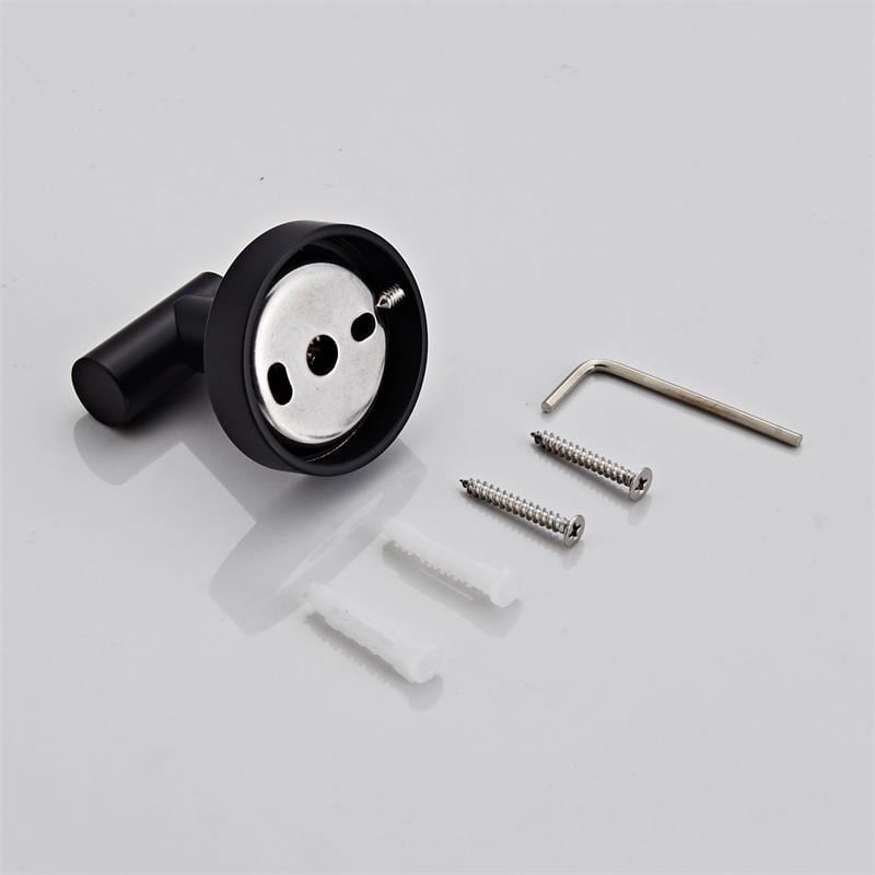 KOL Wandhaken Schwarz | Minimalistischer Garderobenhaken