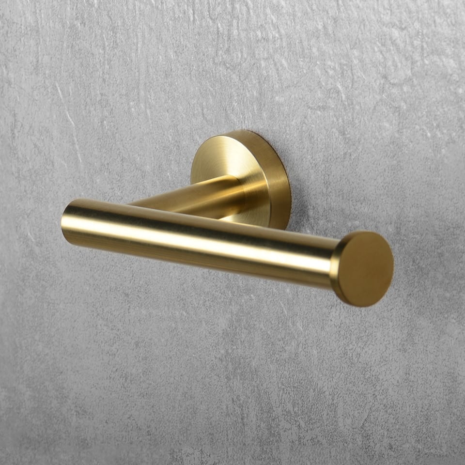 KOL | Runde Edelstahl Toilettenpapierhalter für Badezimmer