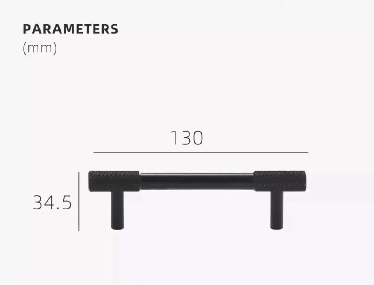 Knurled Tipps | Möbelgriff aus Messing für Küchenschränke